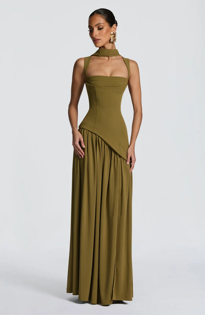 Tullulah Maxi Abito - Verde Oliva