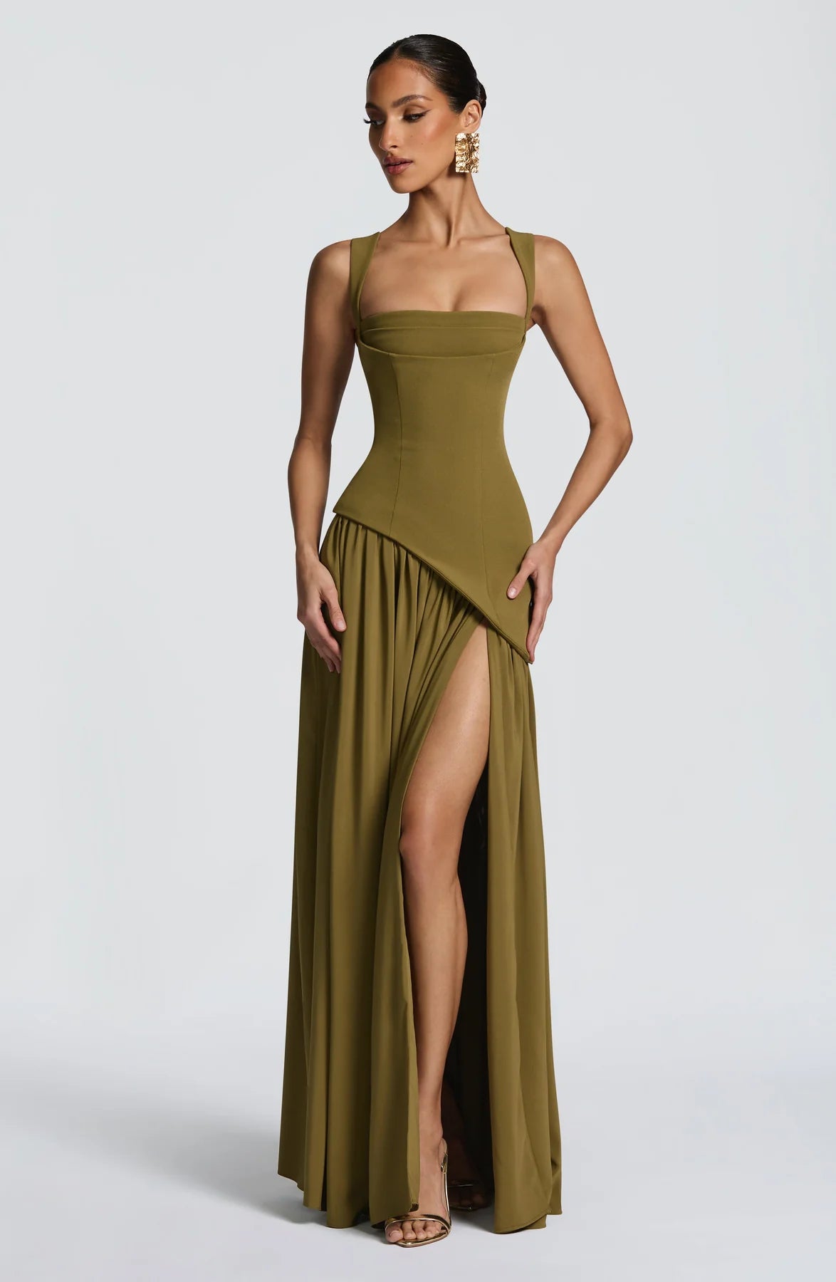 Tullulah Maxi Abito - Verde Oliva