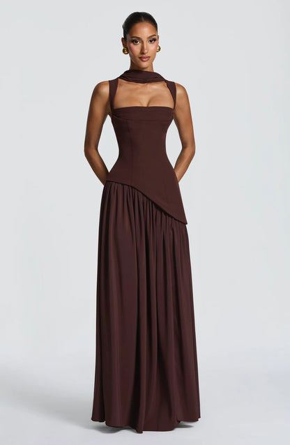 Tullulah Maxi Abito - Marrone
