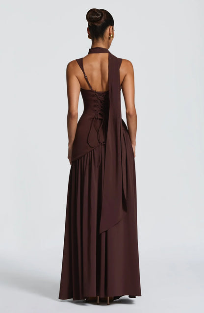Tullulah Maxi Abito - Marrone