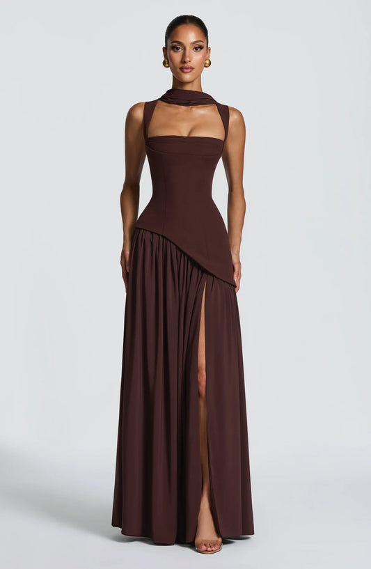 Tullulah Maxi Abito - Marrone
